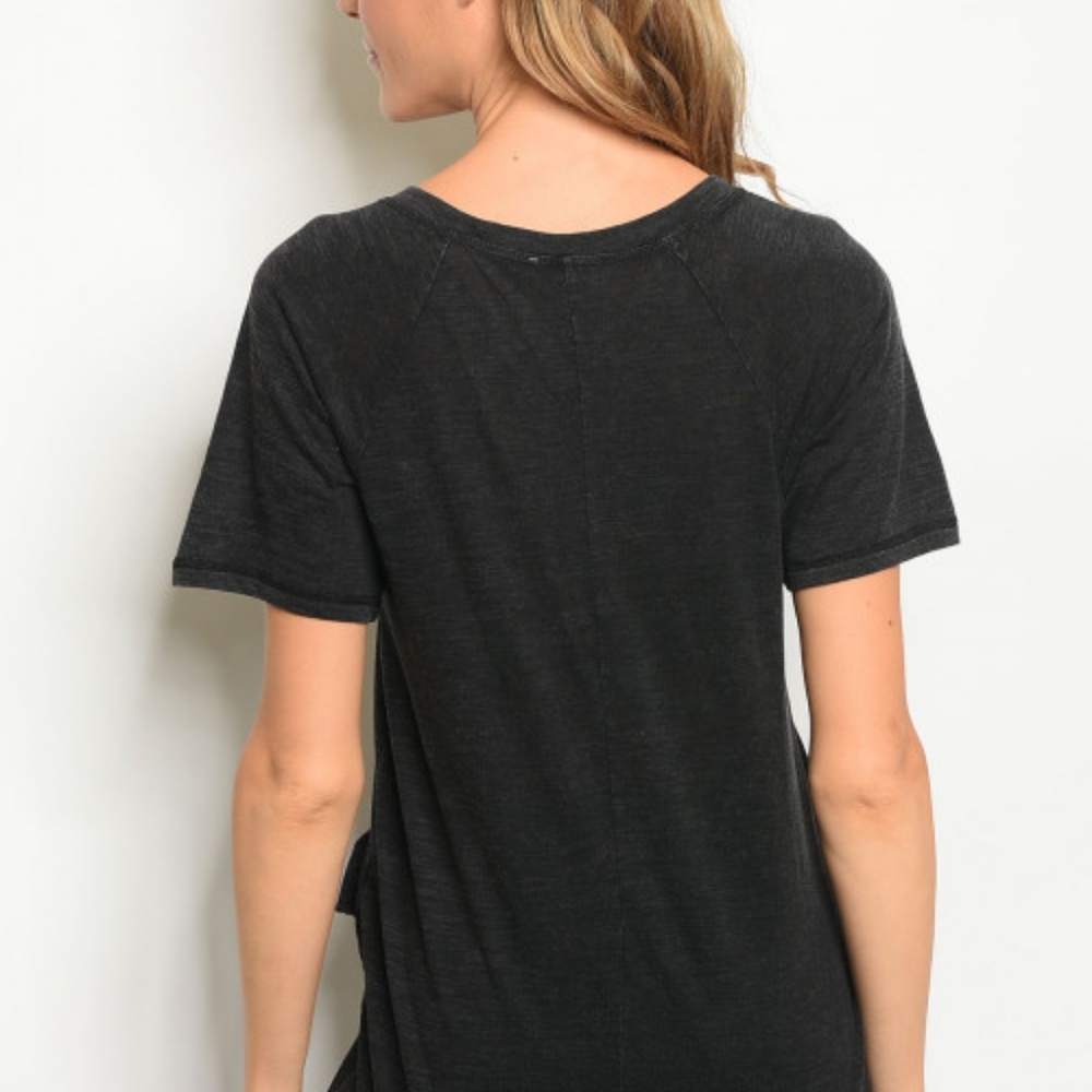 Black Ruffle Top - Picture 2 of 2